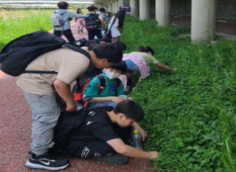 하천 생태학습 이미지